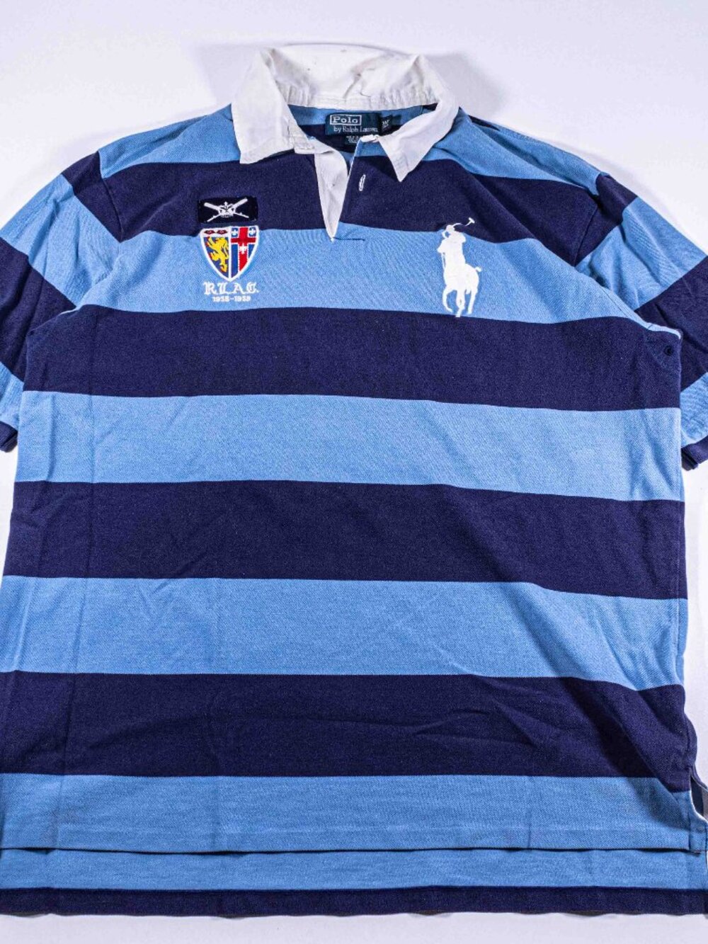 Polo Ralph Lauren RLAC Rugby Shirt Big Pony #15 Patch Mens XLT Tall
